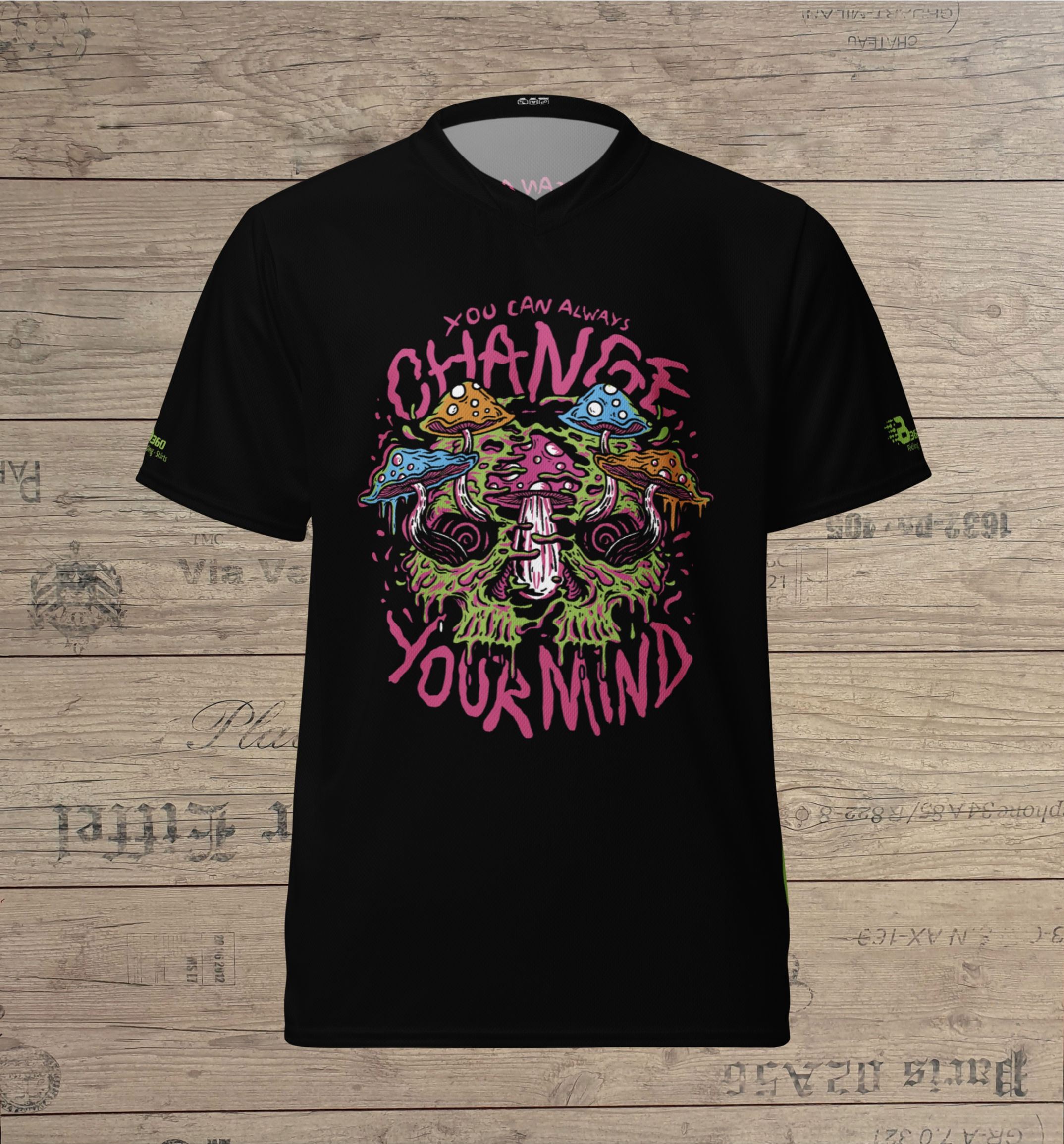 recyceltes quick-dry T-Shirt Wakeboard Ridershirt mit UV Schutz CHANGE MIND