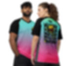 Miniaturbild: recyceltes quick-dry T-Shirt Wakeboard Ridershirt mit UV Schutz WILD CHILD bunt