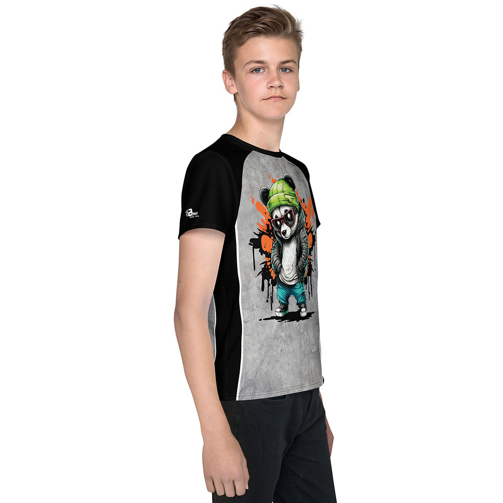 Miniaturbild: KIDS quick-dry T-Shirt Wakeboard Ridershirt / Wakeboard Shirt COOL PANDA