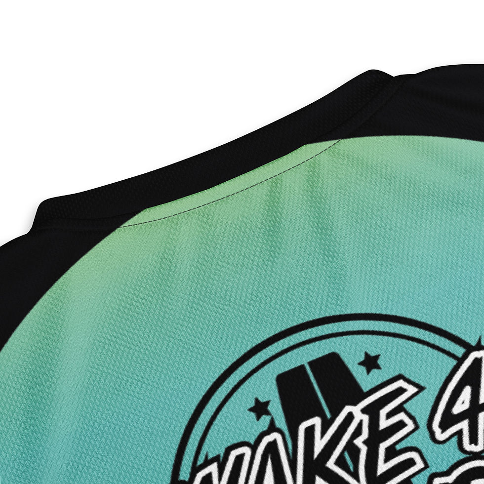 Thumbnail: recyceltes quick-dry T-Shirt Ridershirt mit UV Schutz Wake4Friends blau/pink