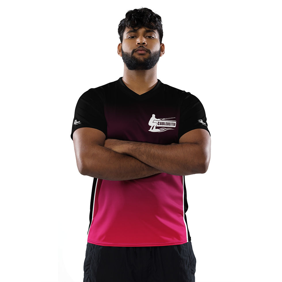 Miniaturbild: recyceltes quick-dry T-Shirt Unisex Ridershirt mit UV Schutz Cablereiter magenta