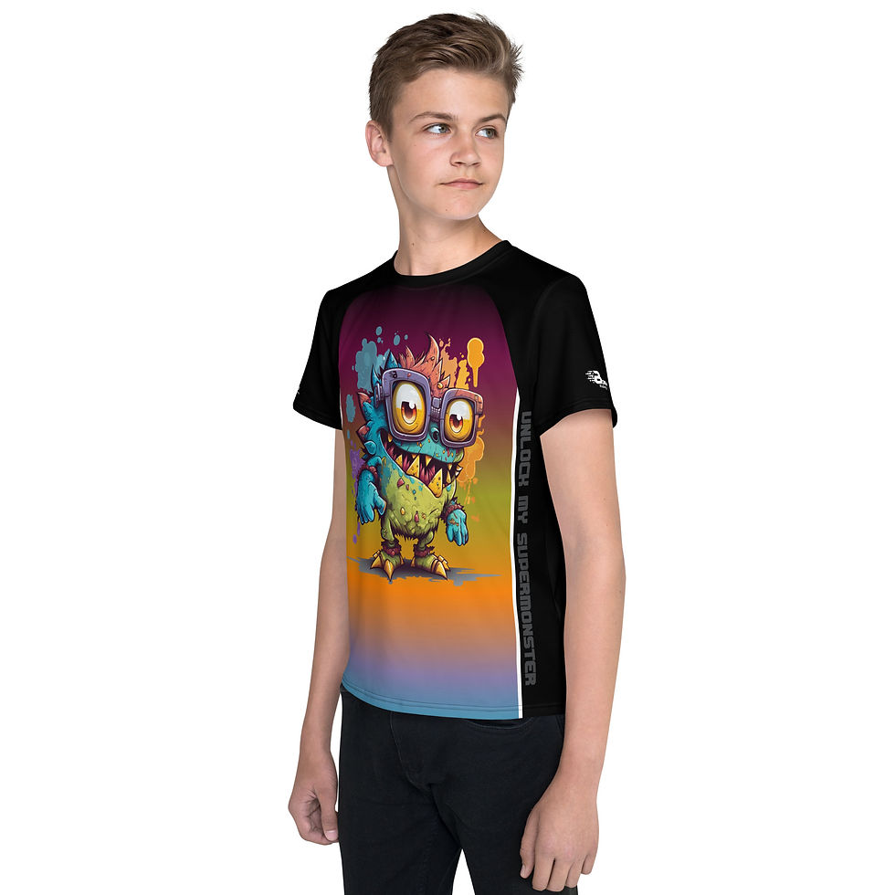 Thumbnail: KIDS quick-dry T-Shirt Wakeboard Ridershirt SUPERMONSTER