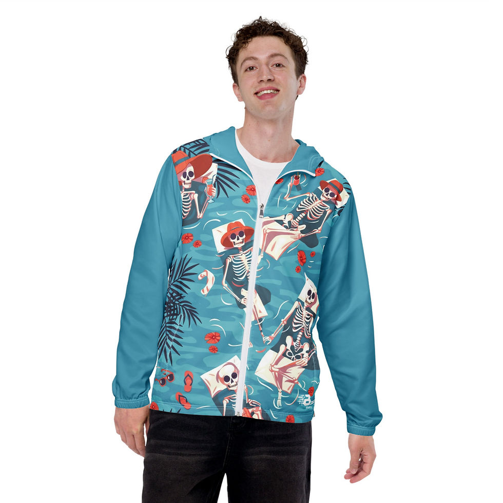 Miniaturbild: dünne Wakeboard Jacke UNISEX Windbreaker SKULL`N CHILL