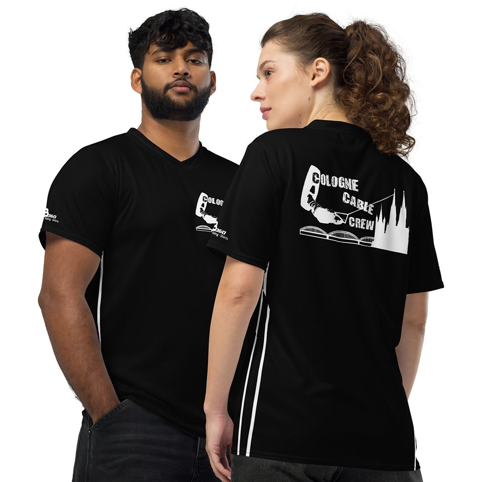 Thumbnail: recyceltes quick-dry T-Shirt Unisex Ridershirt mit UV Schutz CCC schwarz