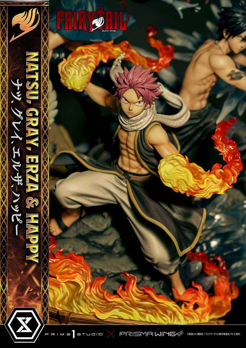 Thumbnail: Prime 1 Studio - Fairy Tail - Natsu, Gray, Erza & Happy Resin Statue GK Figure