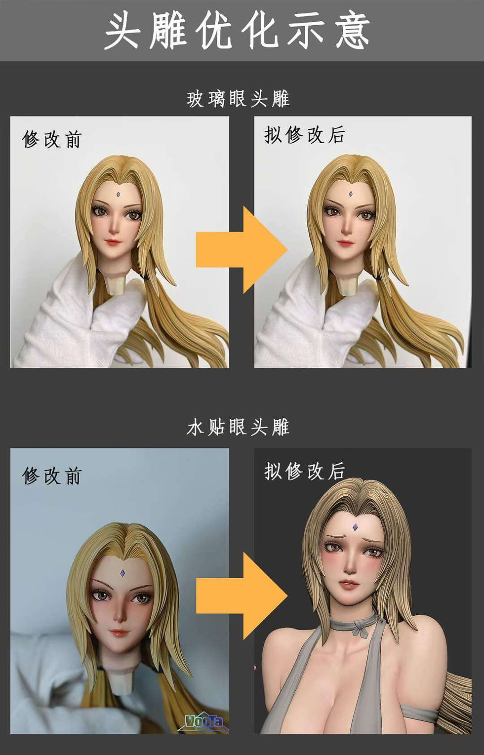 Thumbnail: Woota Studio-Naruto Shippuden-Tsunade 5th Hokage ResinStatue GK Figure Worldwide