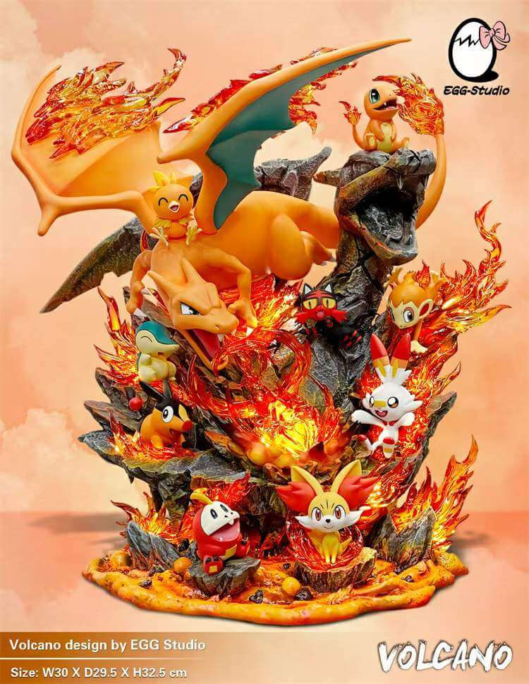 【PRE-ORDER】 Egg Studio - Pokemon Fire Family - Volcano Valley Charizard