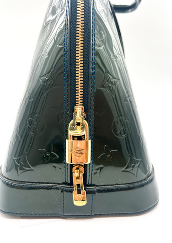 Louis Vuitton Louis Vuitton Vert Vernis Alma GM immagine 3