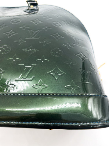 Louis Vuitton Louis Vuitton Vert Vernis Alma GM immagine 5