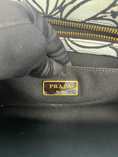 Prada Prada Borsa Stampata a Fiori immagine 6