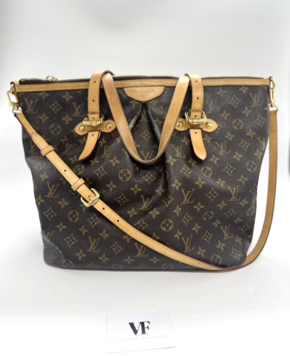 Louis Vuitton Louis Vuitton Palermo GM – borsa vintage Eccellente, Cammello, Pelle Granulata