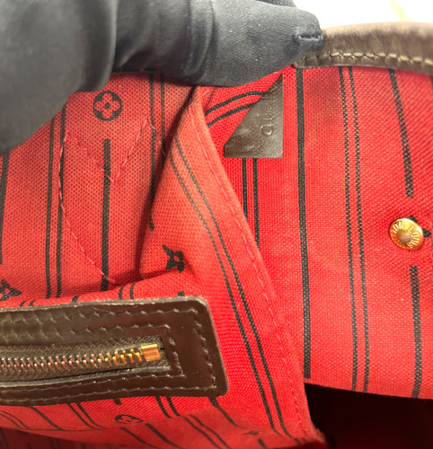 Louis Vuitton Louis Vuitton Neverfull Damier Ébène immagine 5