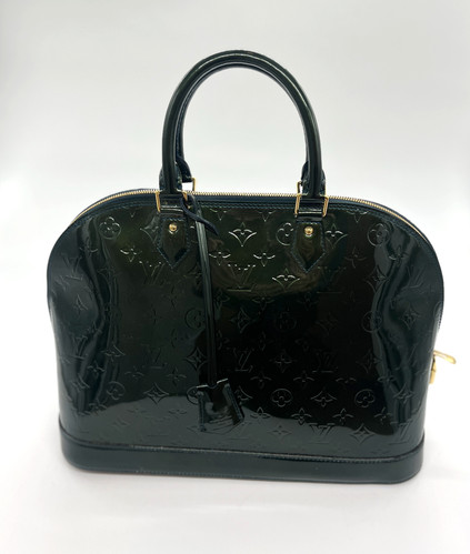 Louis Vuitton Louis Vuitton Vert Vernis Alma GM immagine 2