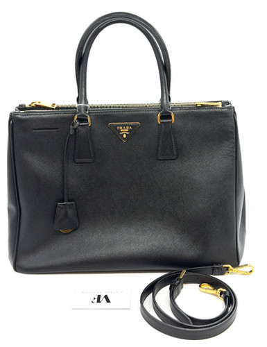 Prada Prada Galleria – borsa vintage Eccellente, Grigio, Tela Oblique
