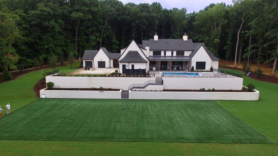 Large Artificial Turf Practice Area for our clients in Matthews NC