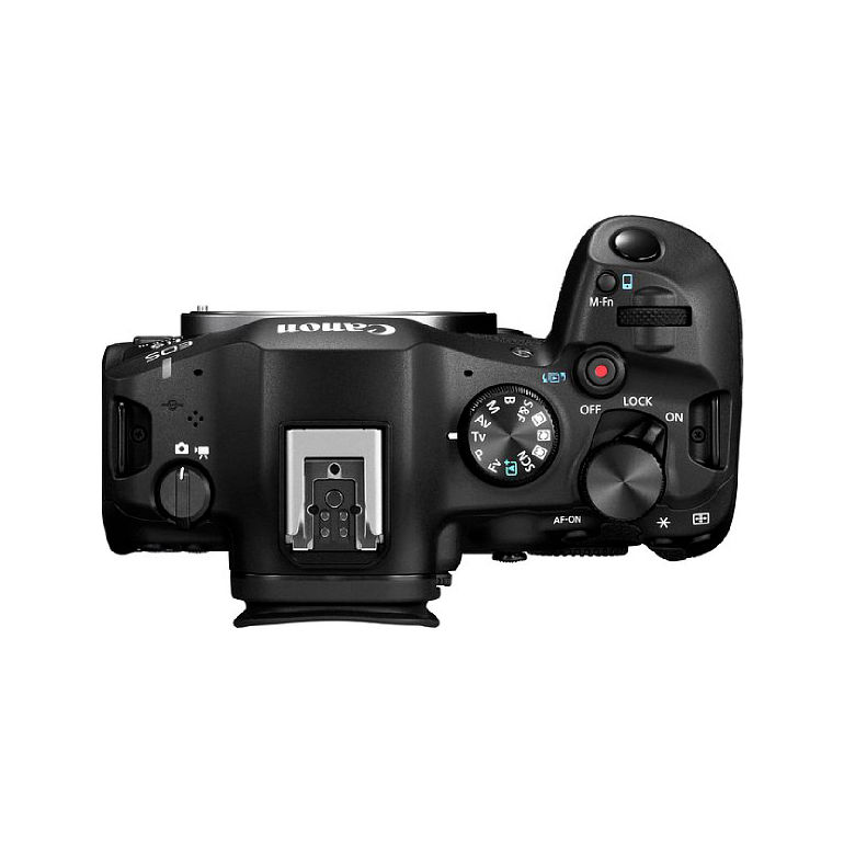 Canon EOS R6 Mark III from the top