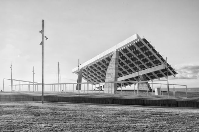 architecture at beach side in barcelona