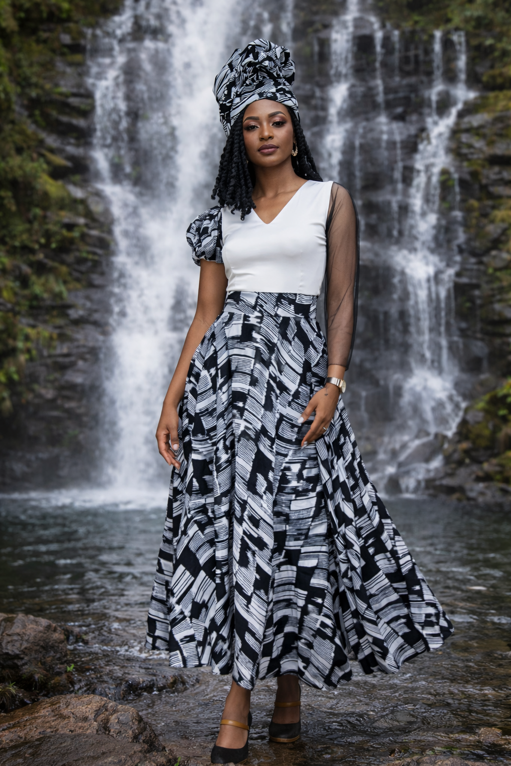 Brush Strokes Dress