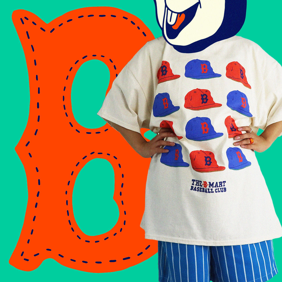 サムネイル： Cap & Bat Tee