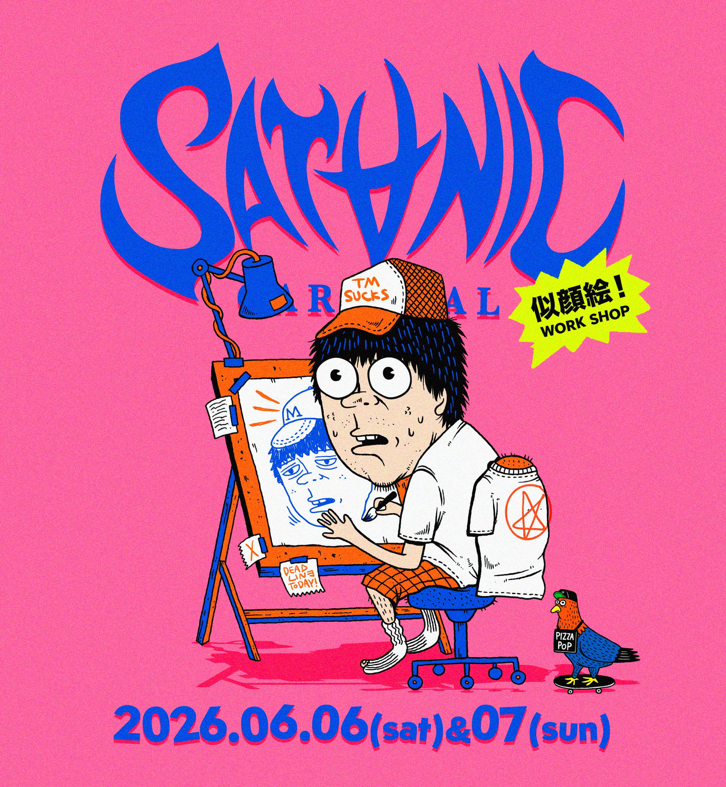 TM paint PORTRAIT WORK SHOP at SATANIC CARNIVAL 2026 | THE-B-MART