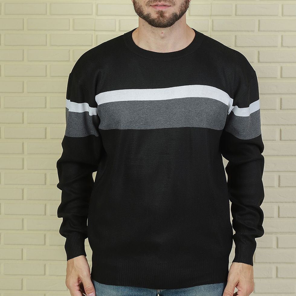 Miniatura: Suéter de gola redonda moda masculina 2023