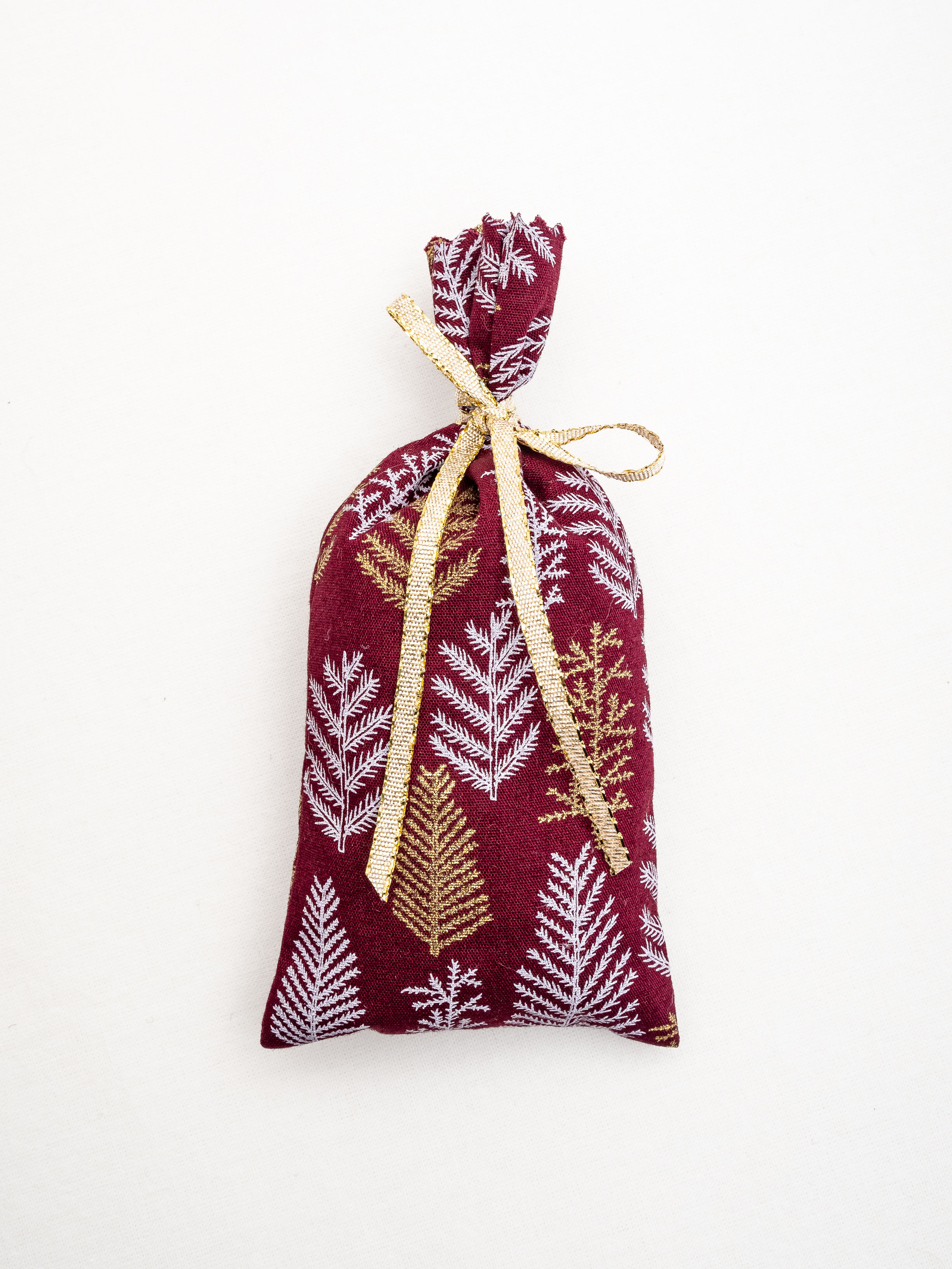 Sachet de lavande Noël "bordeaux"