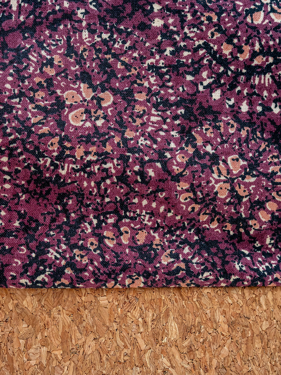 Miniature : Pochette imprimée "mosaïque" mauve
