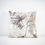Miniature : Coussin imprimé "végétal" taupe