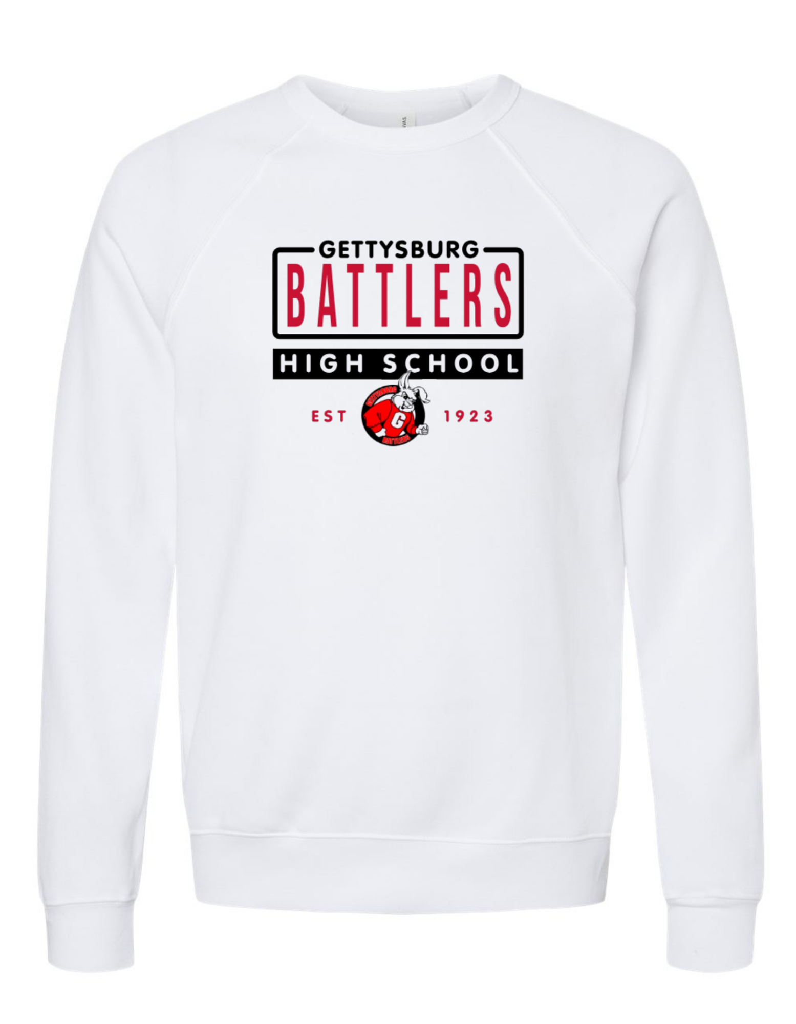 GHS White Independent Trading Co. Crew Neck