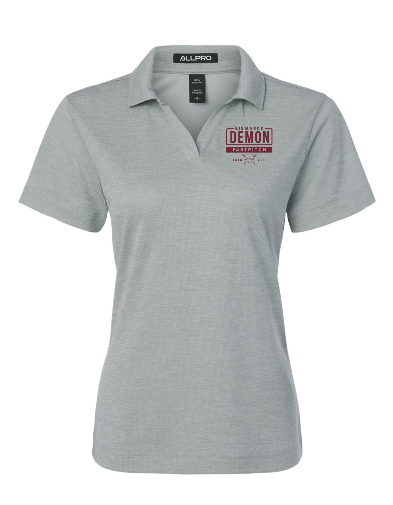 Ladies No Button Polo