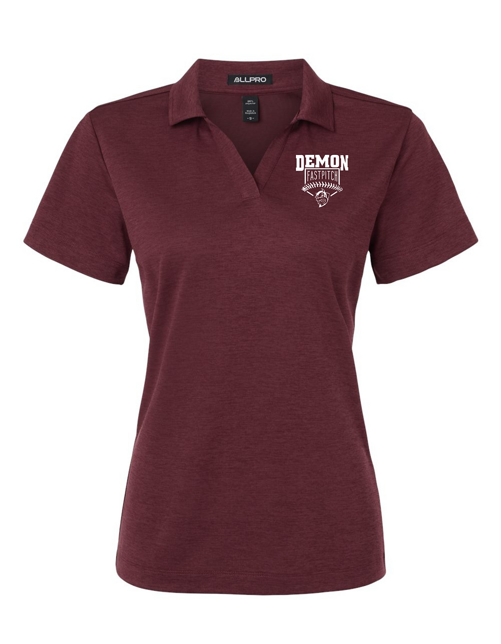 Ladies No Button Polo