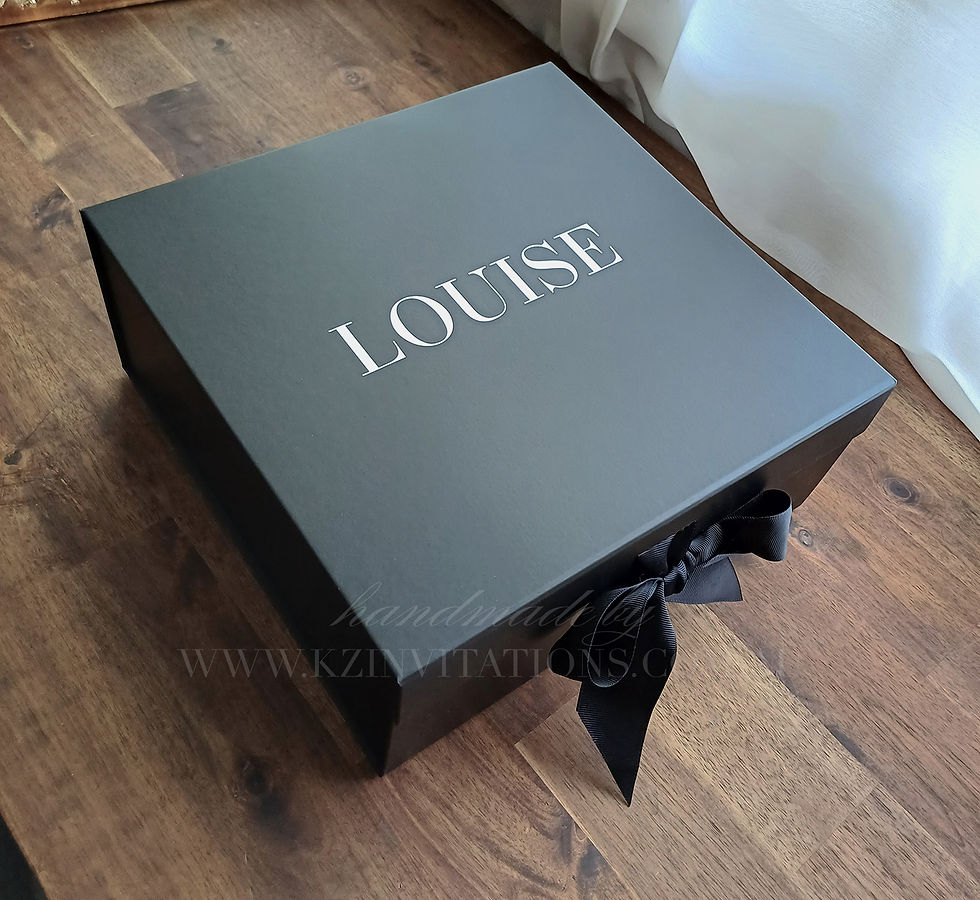 Thumbnail: MEDIUM BLACK GIFT BOX (with name)