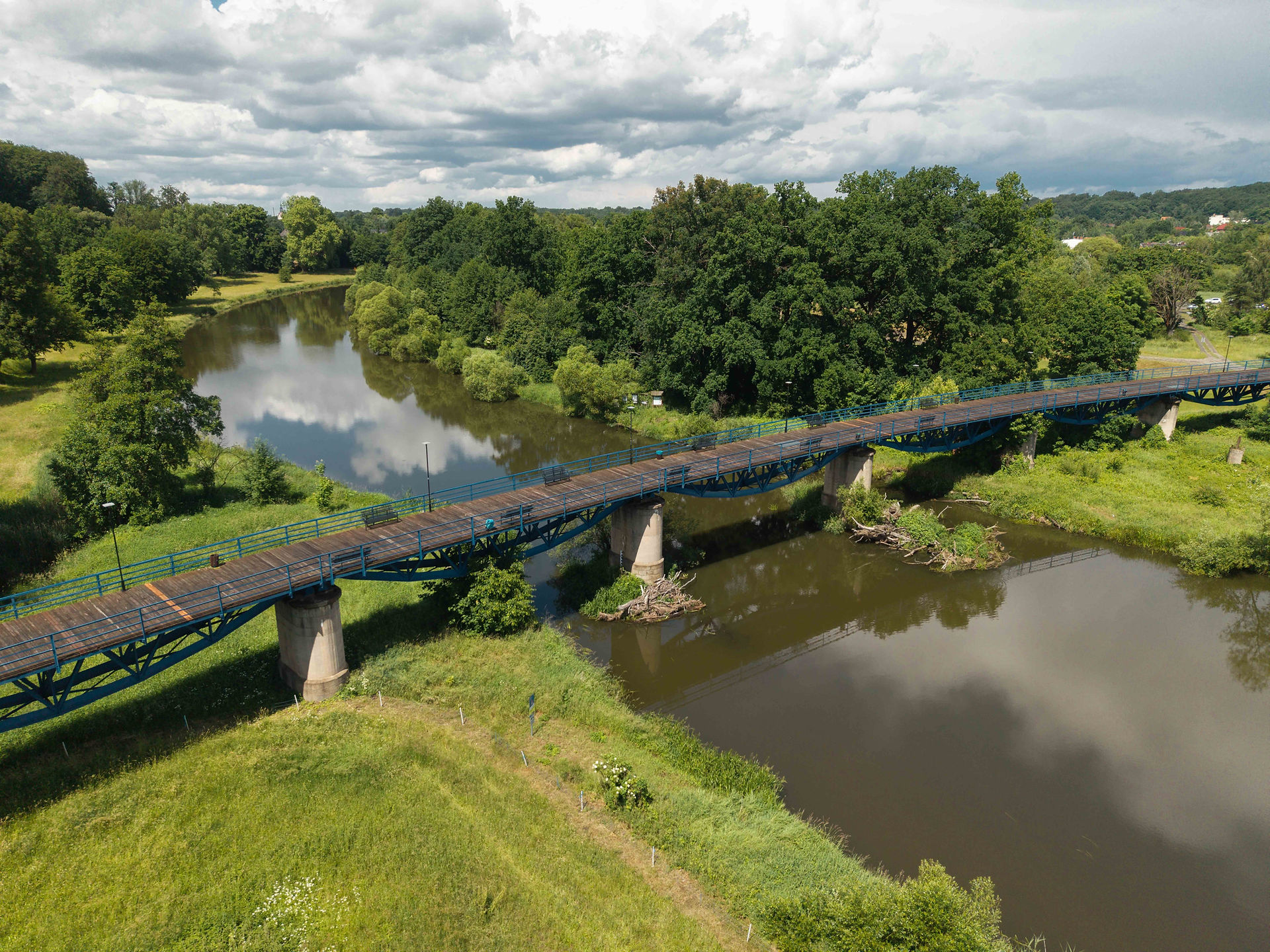Fietsbrug over de Oder