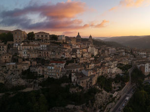 Ragusa Ibla zonsopkomst