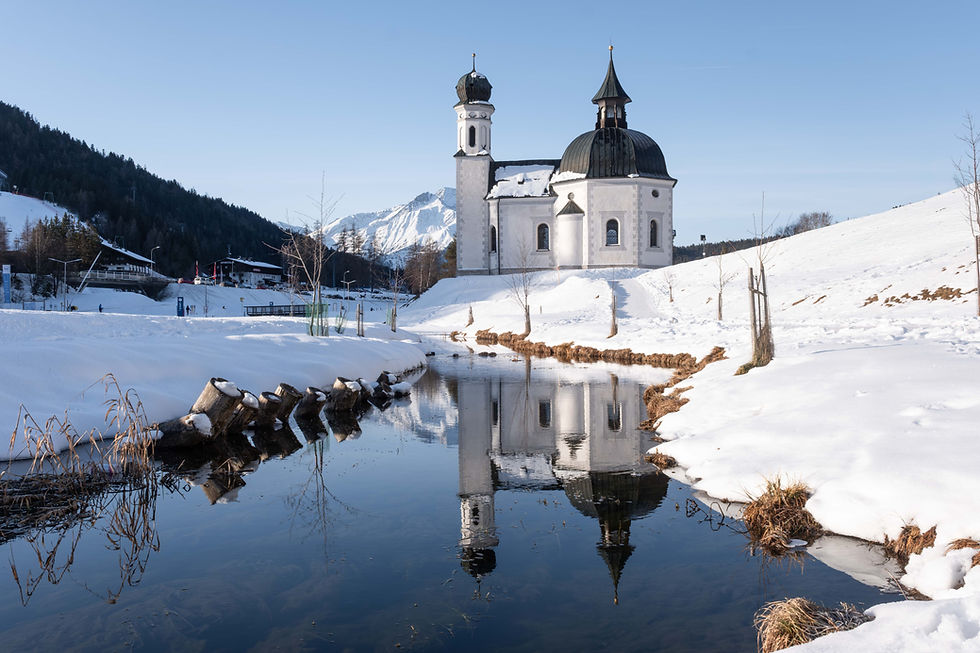 Sneeuwplaatjes in Seefeld in Tirol