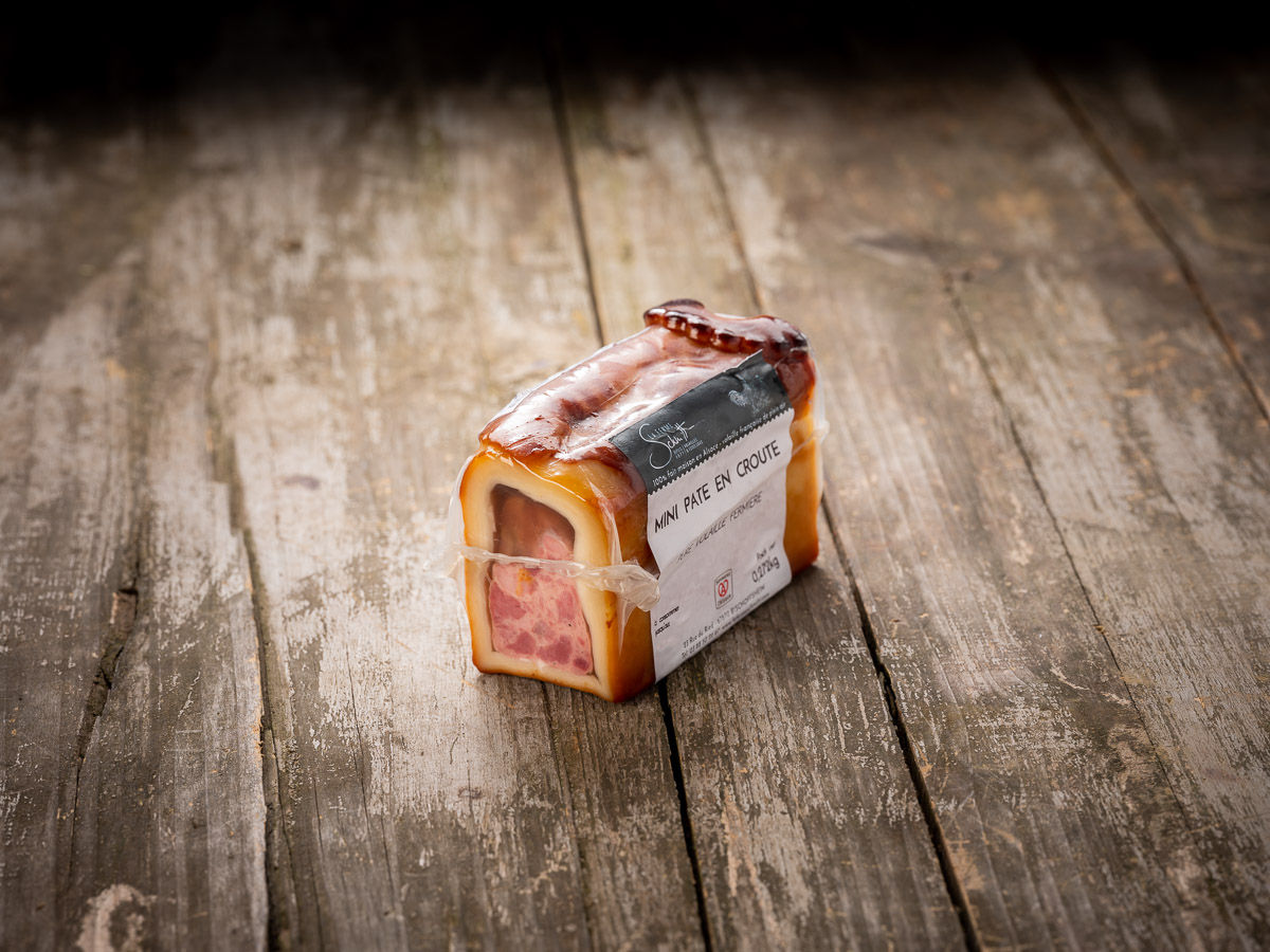 Mini pâté en croûte pure volaille fermière de plein air, 250g sous-vide