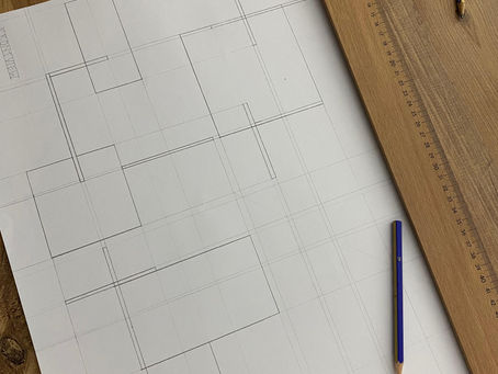 ARCH_111, First Orthographic Projection Drawing.