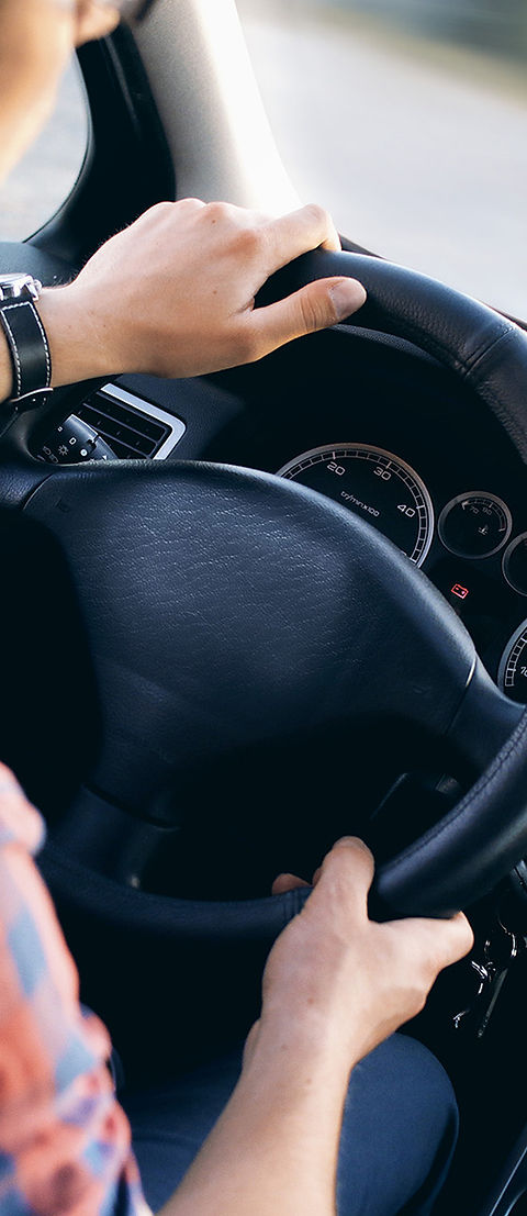 Photo of a person driving