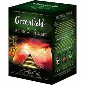 Tropical Sunset 20 Pyramid green field