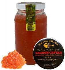 Red Salmon Caviar in Glass Jar