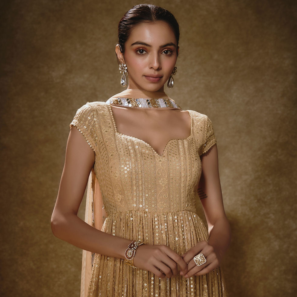 Thumbnail: SUNEHRI ANARKALI SET