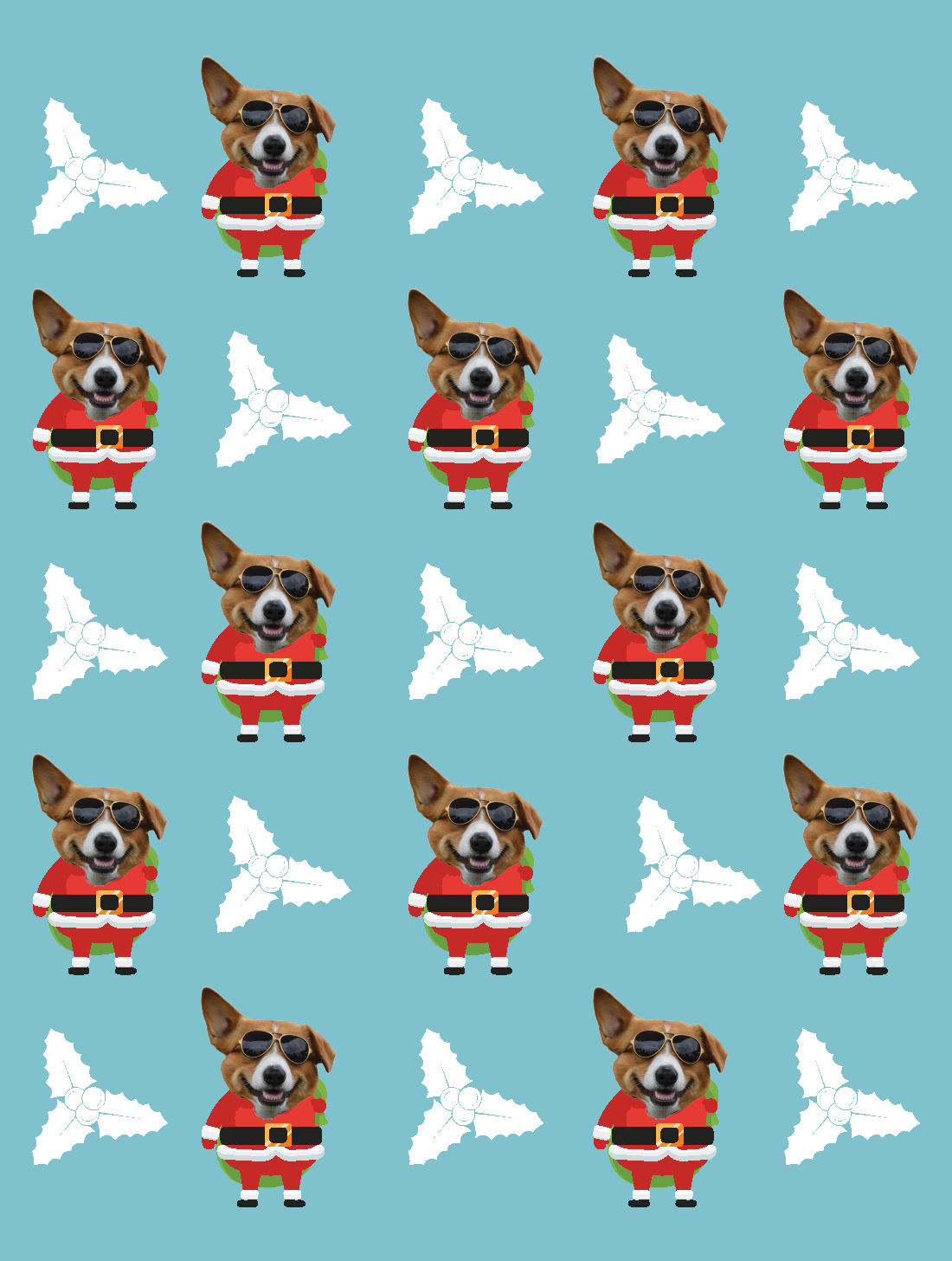 Santa Body Wrapping Paper