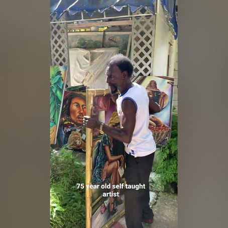 The Inspiring Story of a 76-Year-Old Self-Taught Jamaican Artist Khadneal Patten