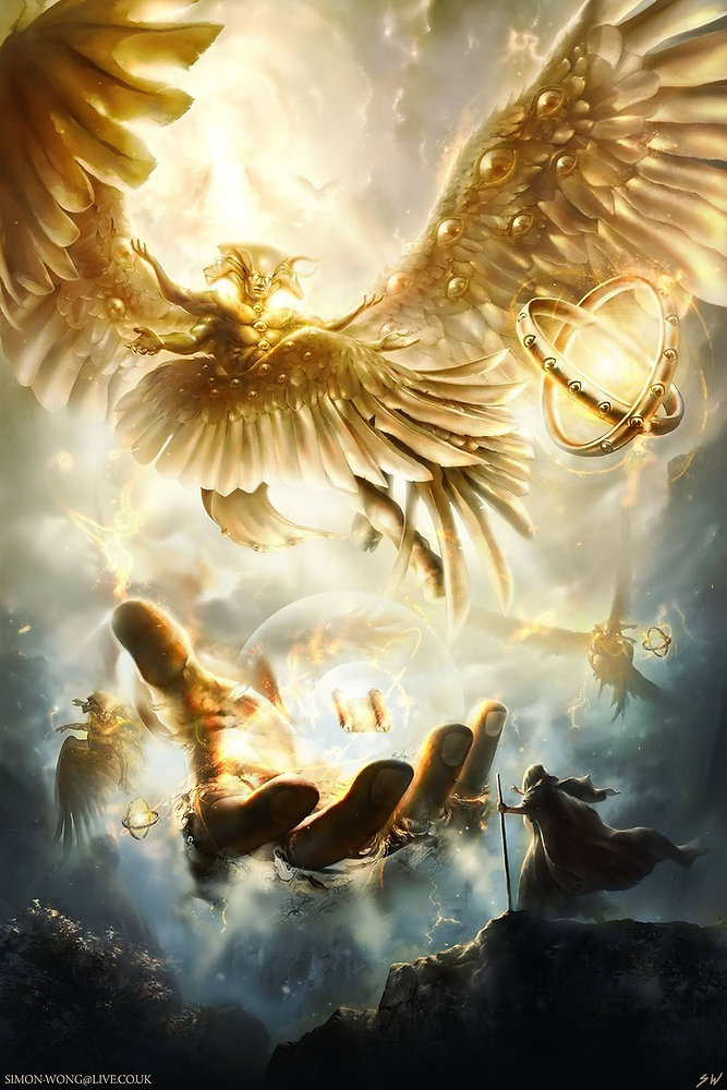 Seraphim, Cherubim, Four living Creatures & Ophanim - Different types ...
