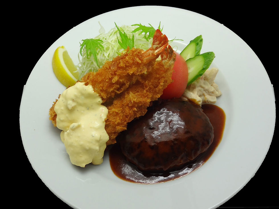 エビフライ&ハンバーグ