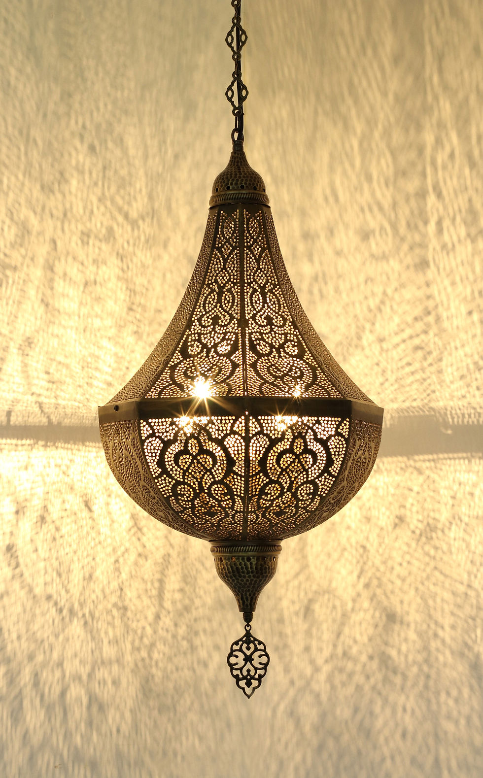 Küçük resim: handmade brass lamp