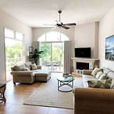 vacation rental living area cleaning