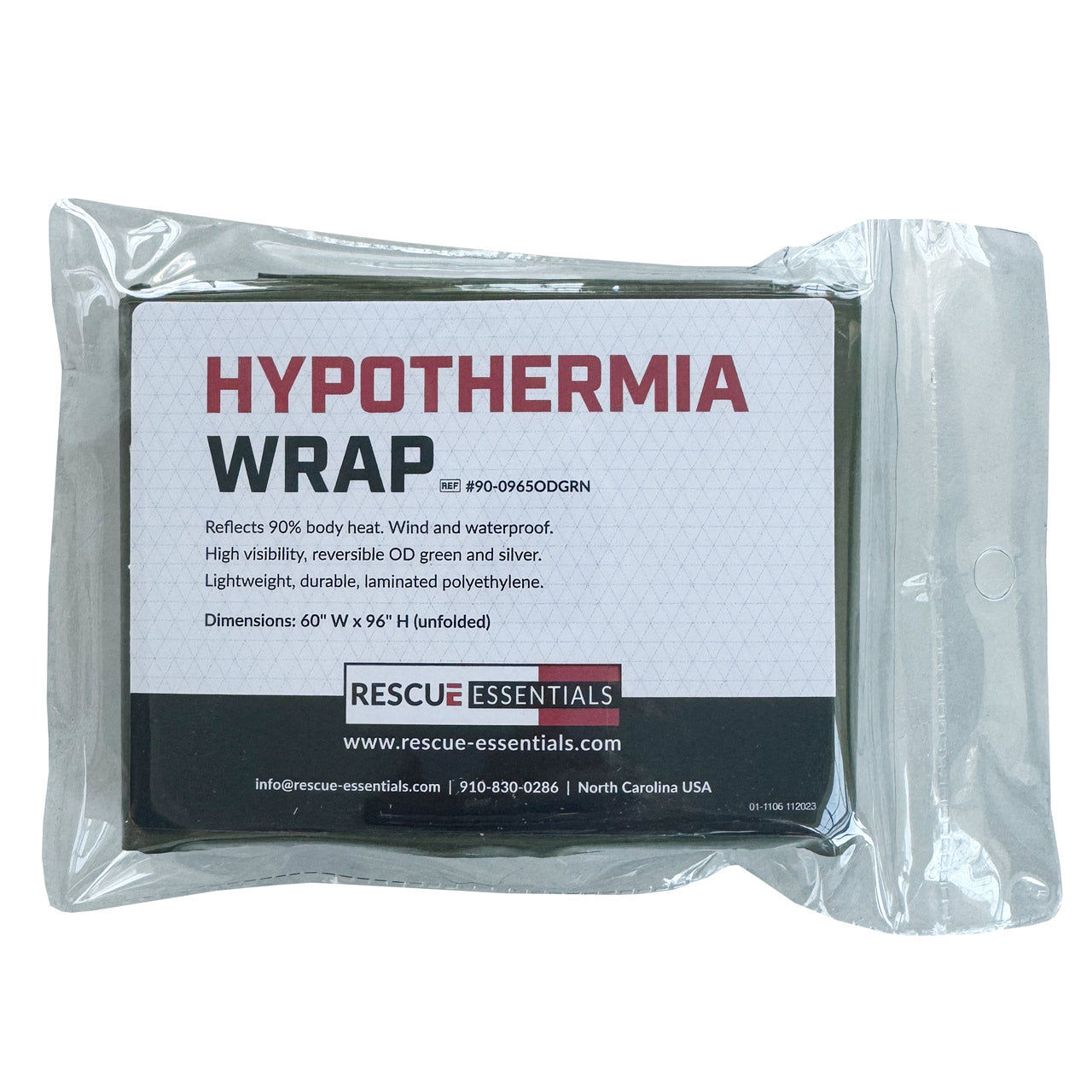 Hypothermia Wrap - OD GREEN 60 x 96