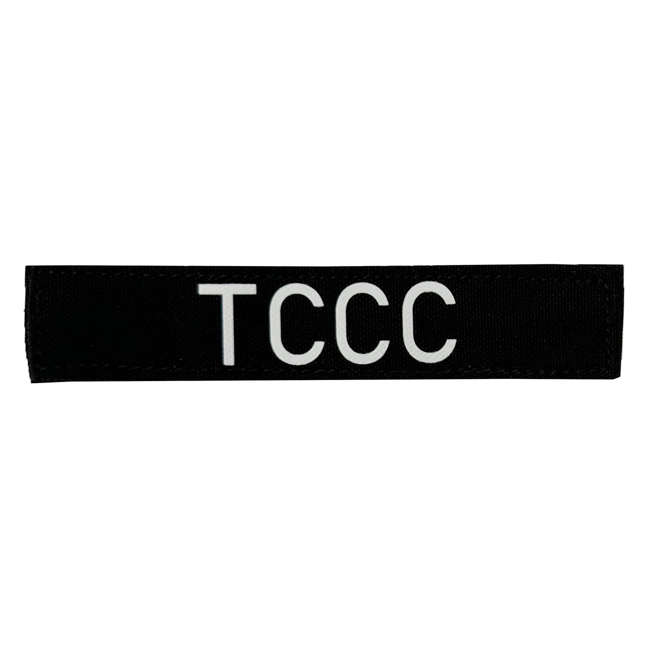 5" Name Tape - TCCC, White on Black
