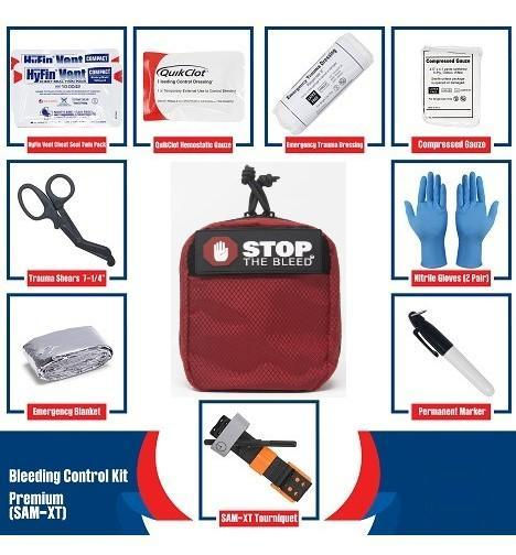 Cubix STOP THE BLEED Kit - QuikClot / SAM XT